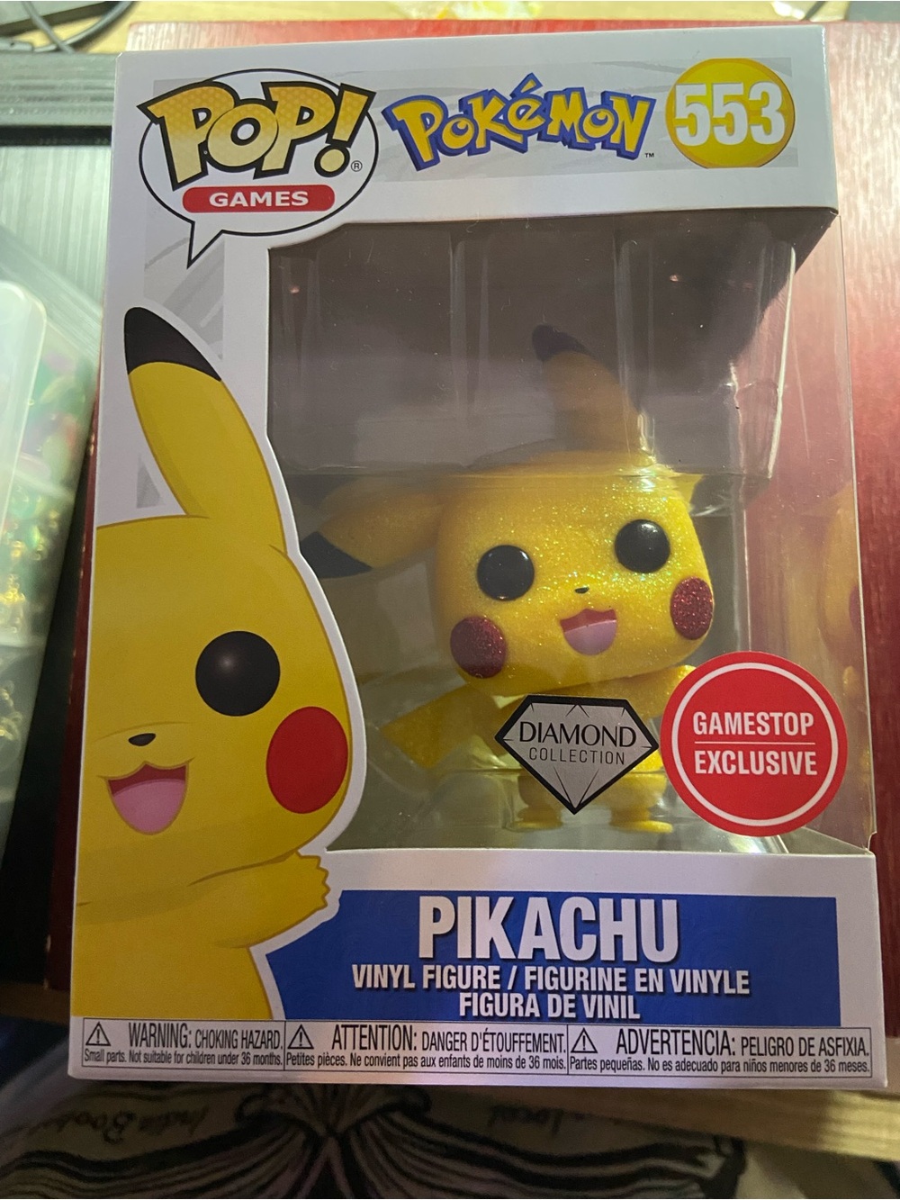 Funko Games Pikachu Diamond Collection Glitter Yellow Pop! Figure
